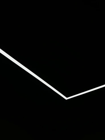 Close-up of a sleek, minimalist logo design on a clean white background.