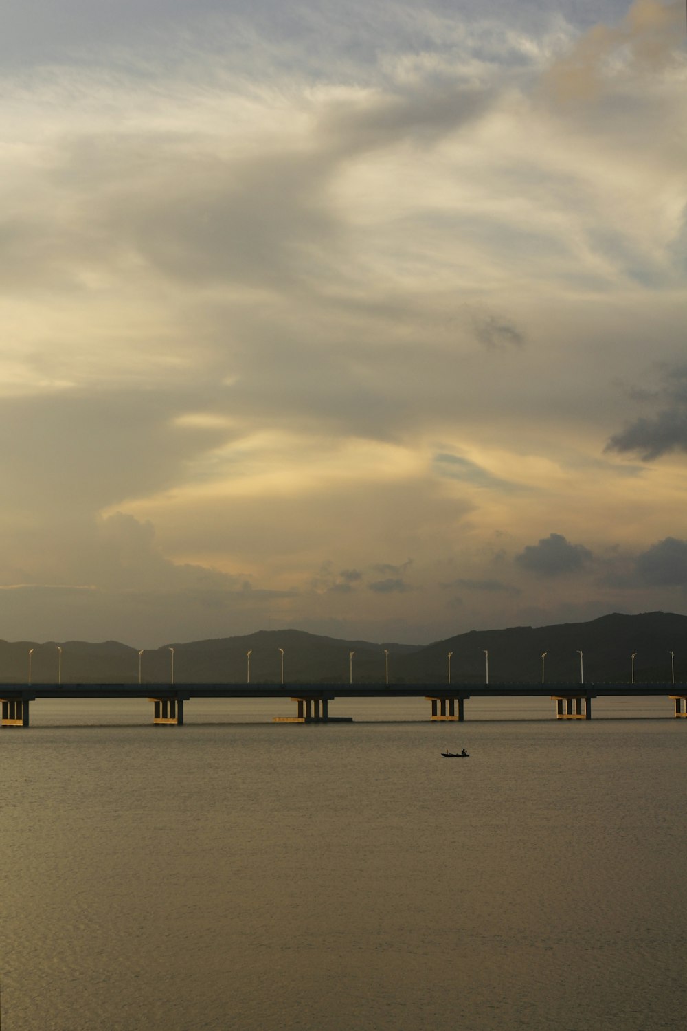 a large bridge over a large body of water