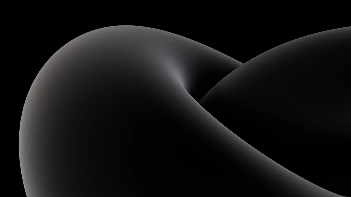 Abstract metallic form