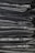 A neatly arranged stack of folded dark gray and black denim jeans, showing clean lines and uniformity.