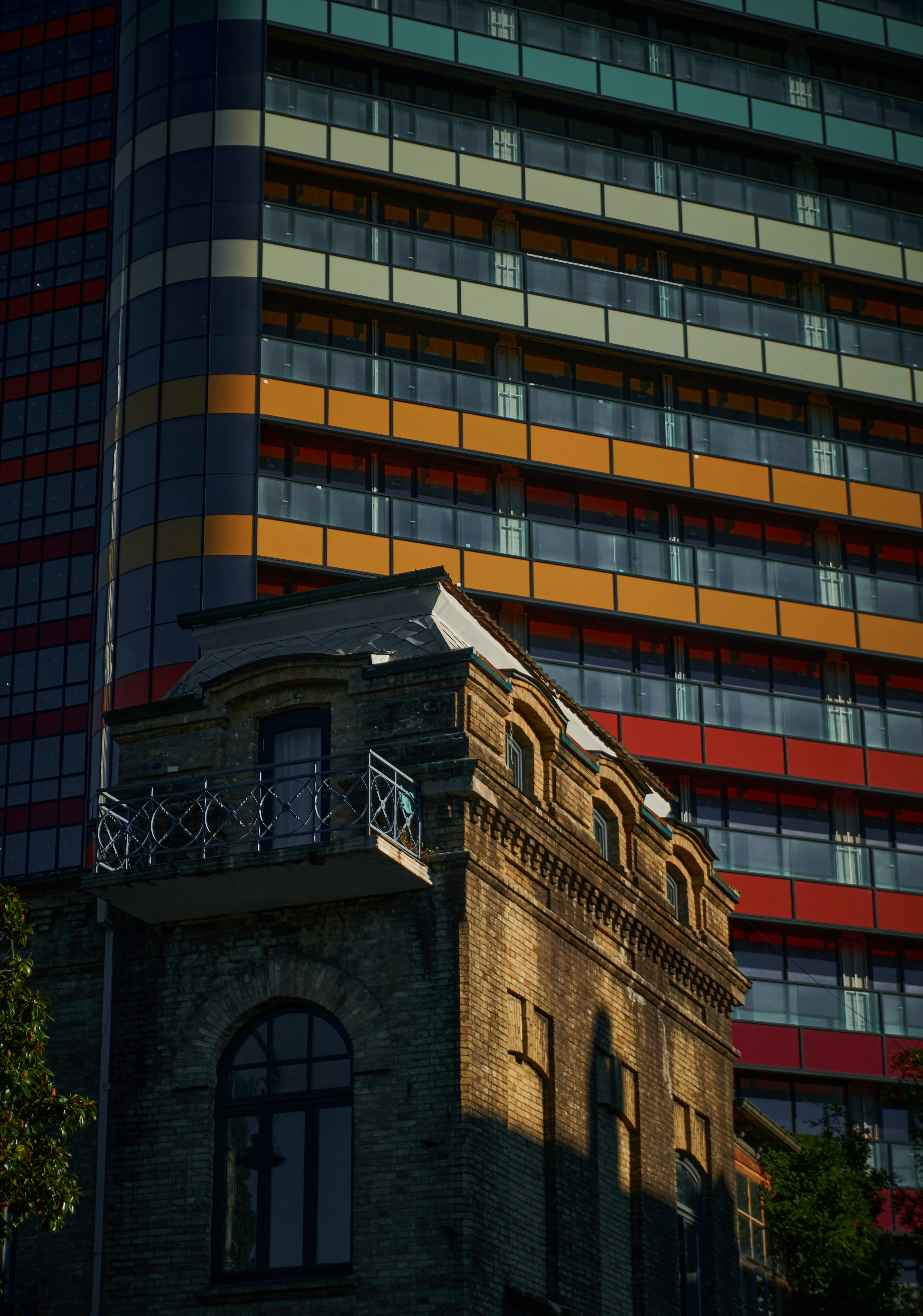 a tall building with a clock on the top of it
