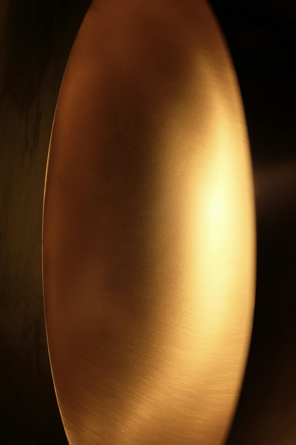 a close up of a shiny metal object