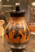 An image of Linos from Thrace depicted on Greek pottery.