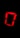A glowing red digital number zero on a black background, made up of illuminated segments often found in LED displays.