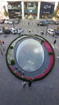 Team of facility service professionals coordinating operations in a retail plaza