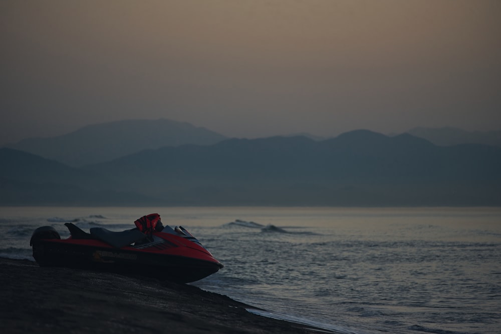 a person on a jet ski in the water