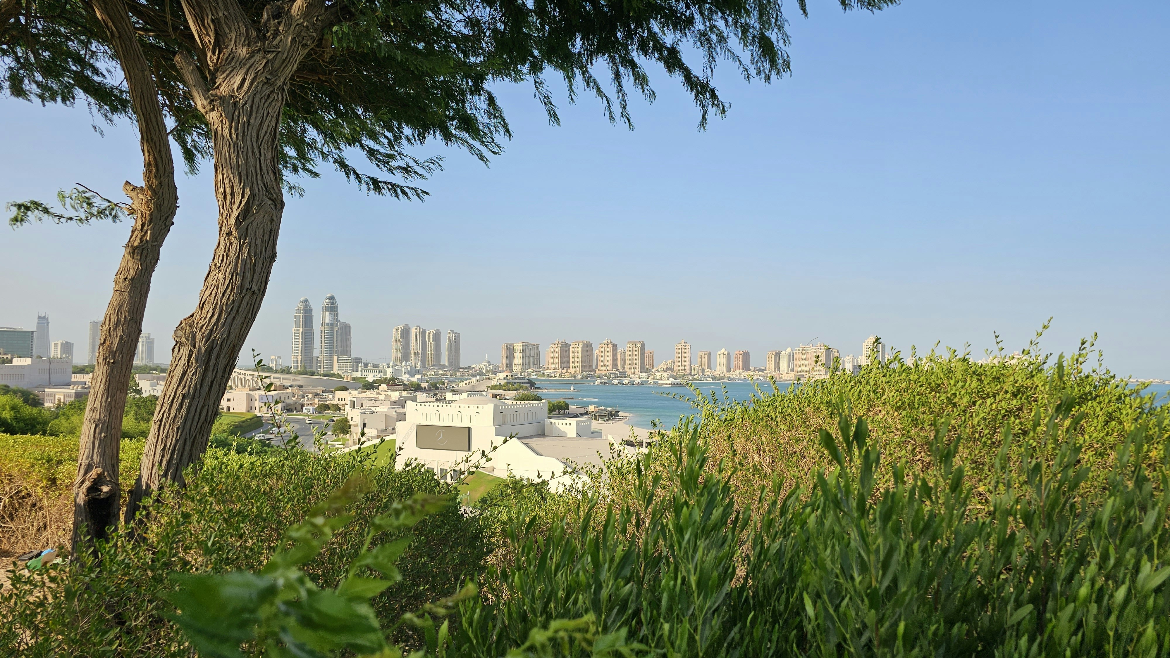 a view of a city and a body of water