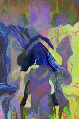 An abstract piece representing the journey of the soul.
