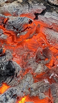 Close-up of the fire-resistant core layer glowing softly under heat.