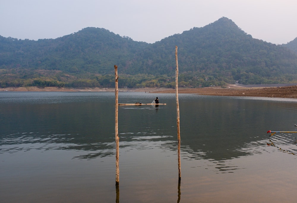 a body of water surrounded by mountains and trees