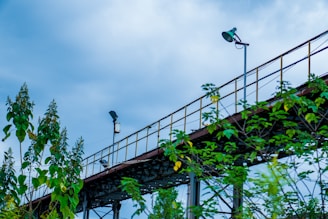 Close-up of sturdy mezzanine flooring installed above a busy storage area.