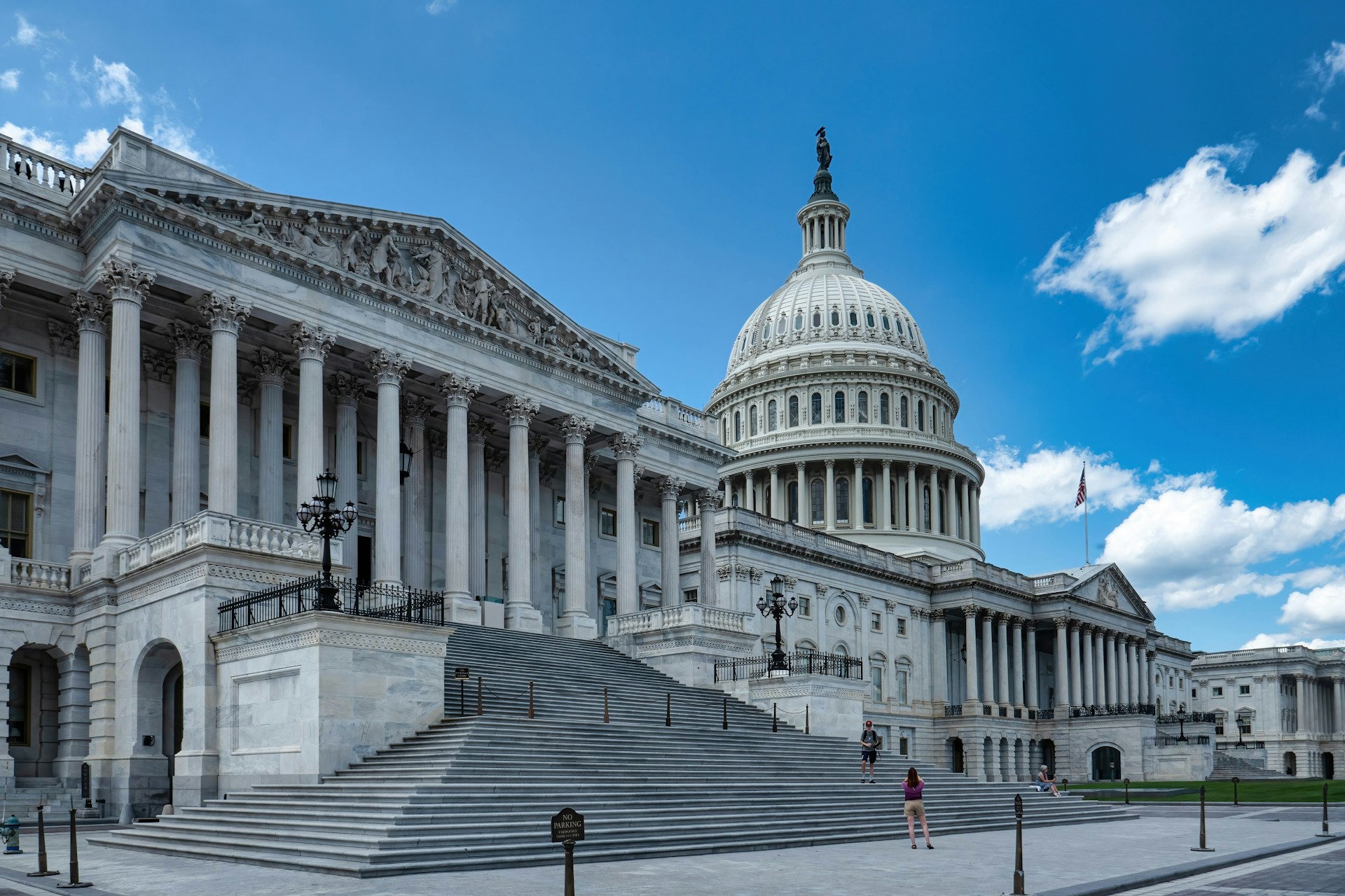 the capitol building in washington d c is shown