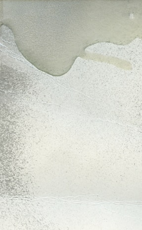 Close-up of a textured monochrome painting with subtle gradients and delicate brush strokes.