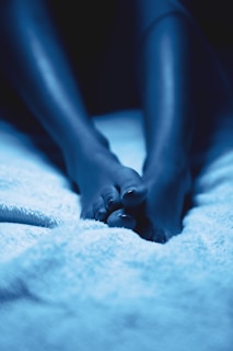 A relaxing pedicure setup with soothing colors and decor.