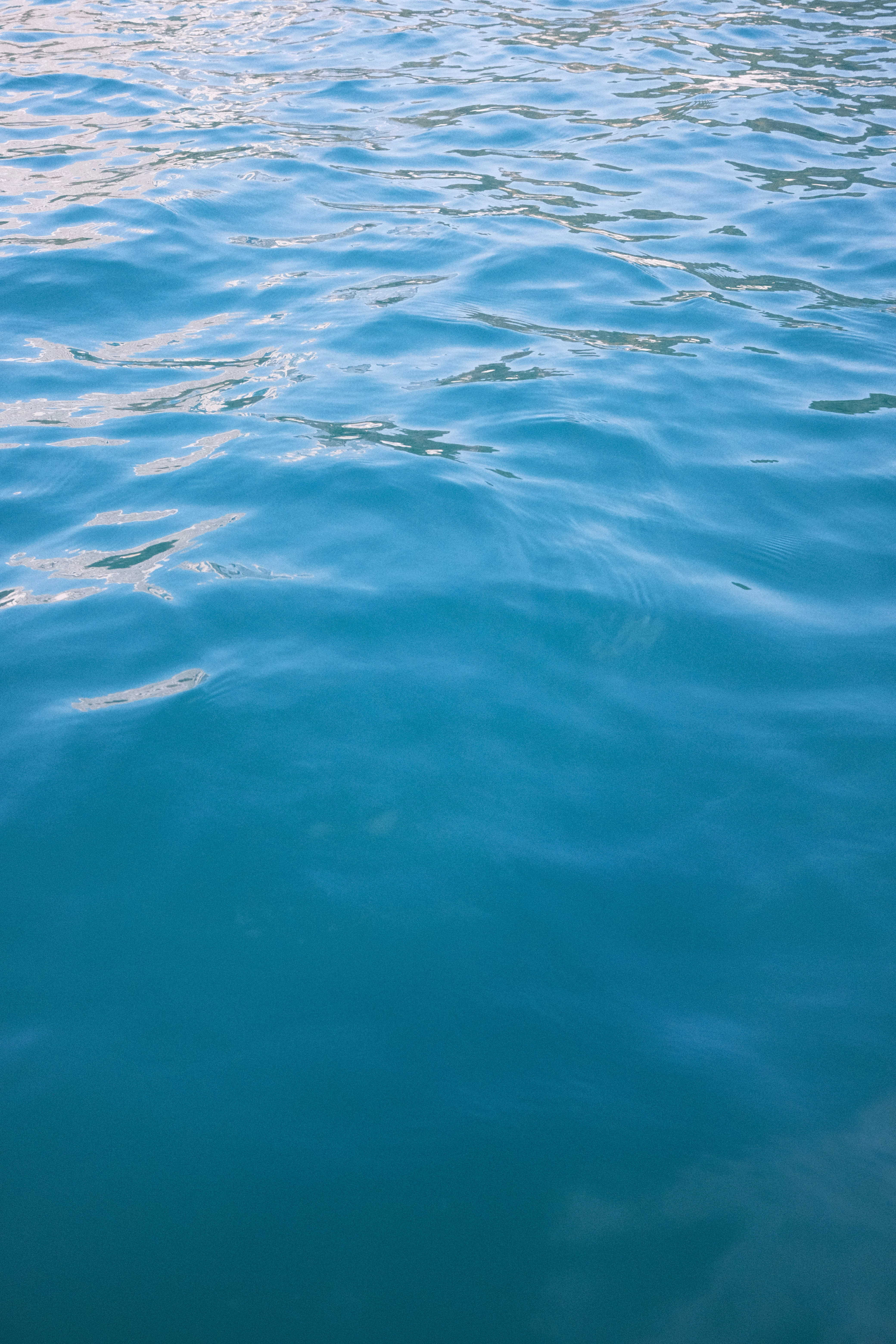 a view of the water from a boat