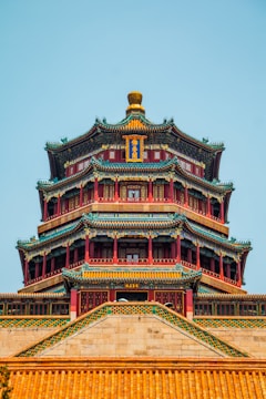 a tall tower with a clock on top of it