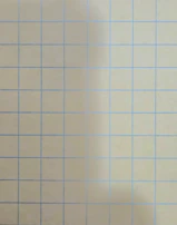 A close-up of a crisp blank page with a faint grid pattern visible.