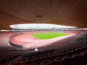 The expansive large sports field showcasing its modern design.