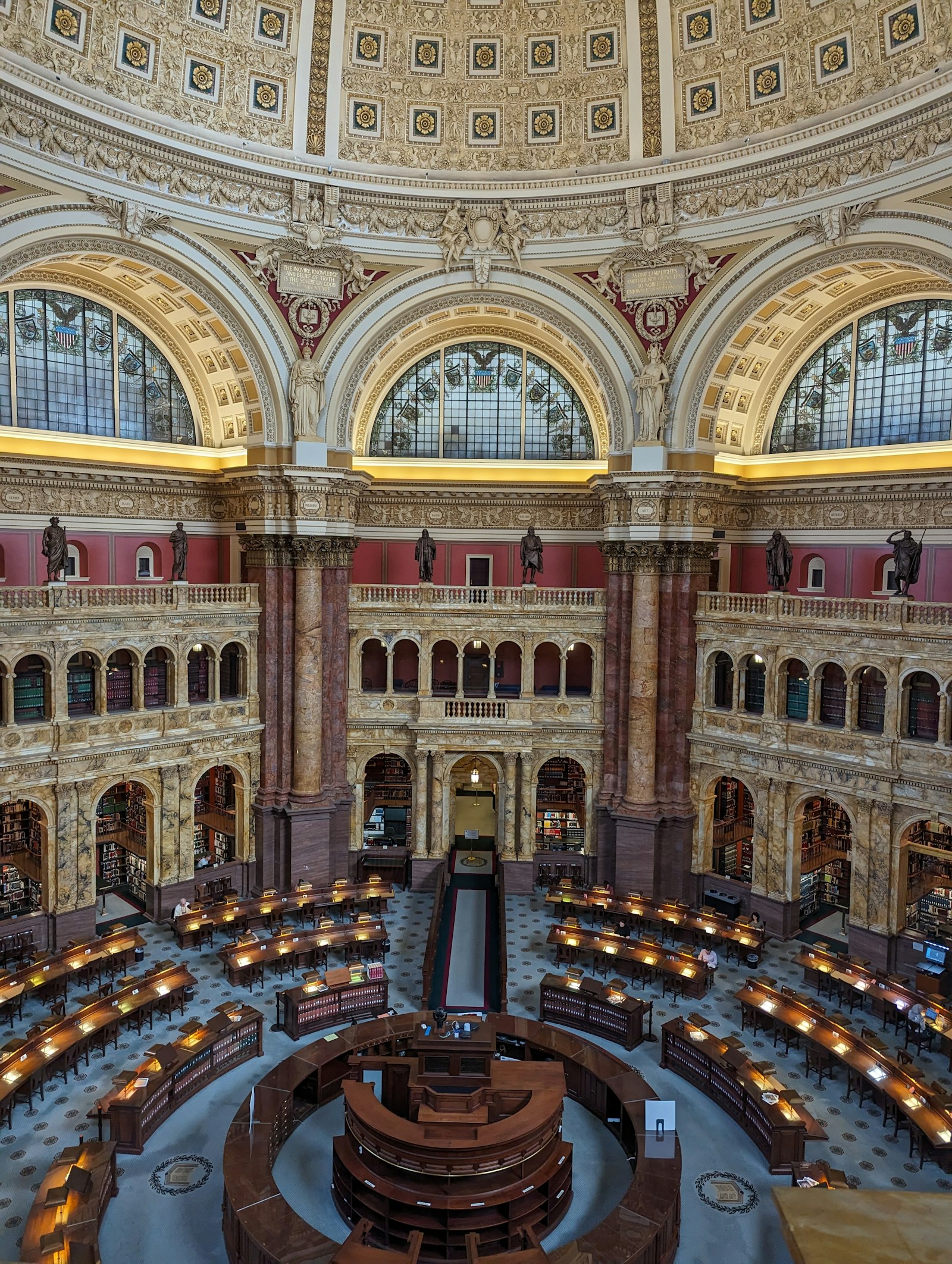 Main Reading Room of the Library of Congress Thomas Jefferson Building