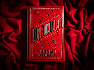 Cover art of The Crimson, a dark vampire novel set in New England.