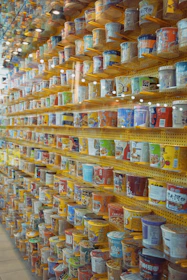 Close-up of instant noodle packaging samples showcasing custom designs.