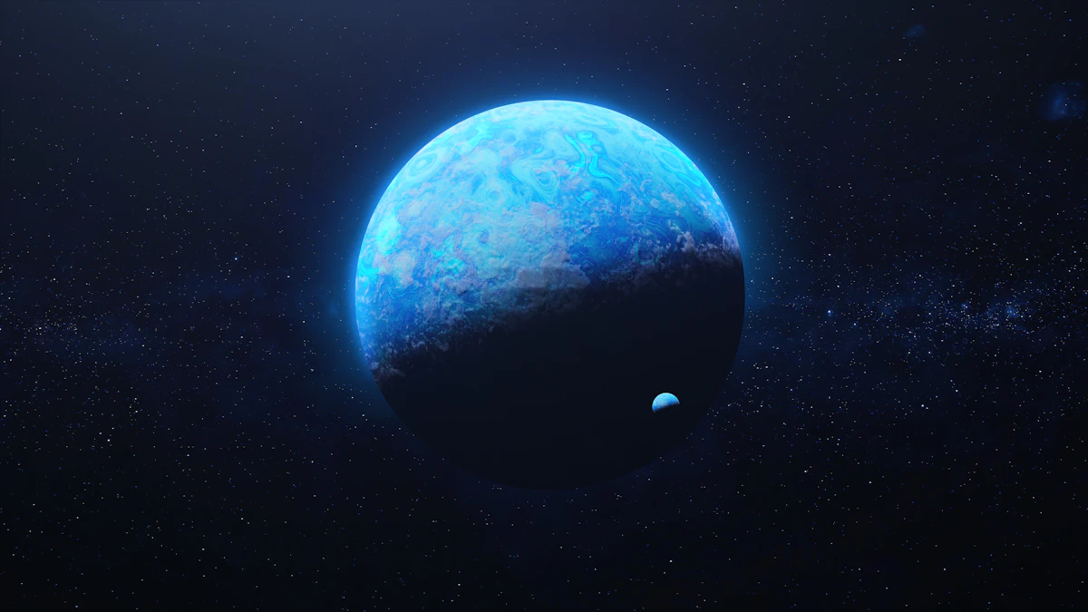 A blue-toned starfield