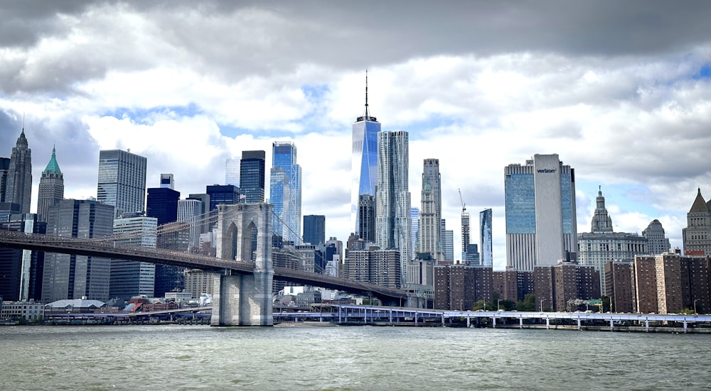 a large bridge spanning over a large body of water