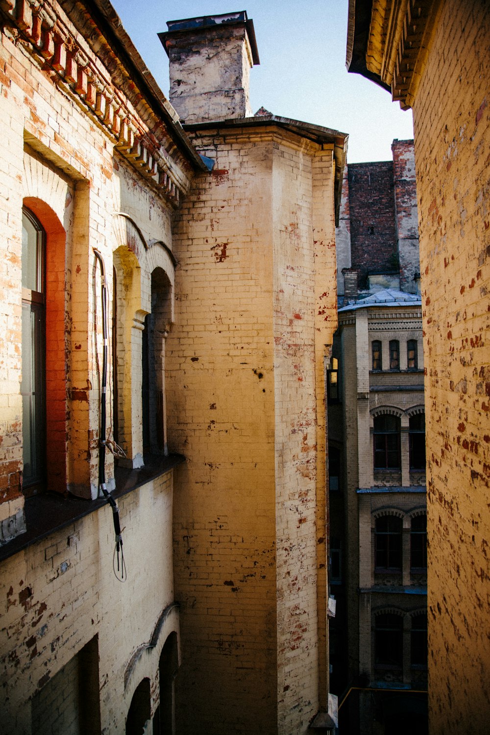 an old building with a clock tower on top of it