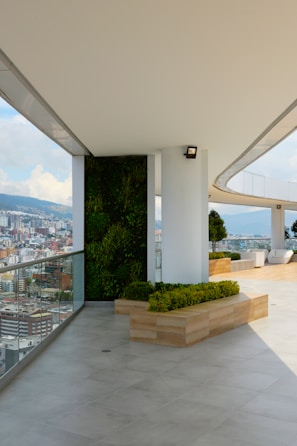 Side view of a terrace edge highlighting the easy replacement feature of the adjustable support system.