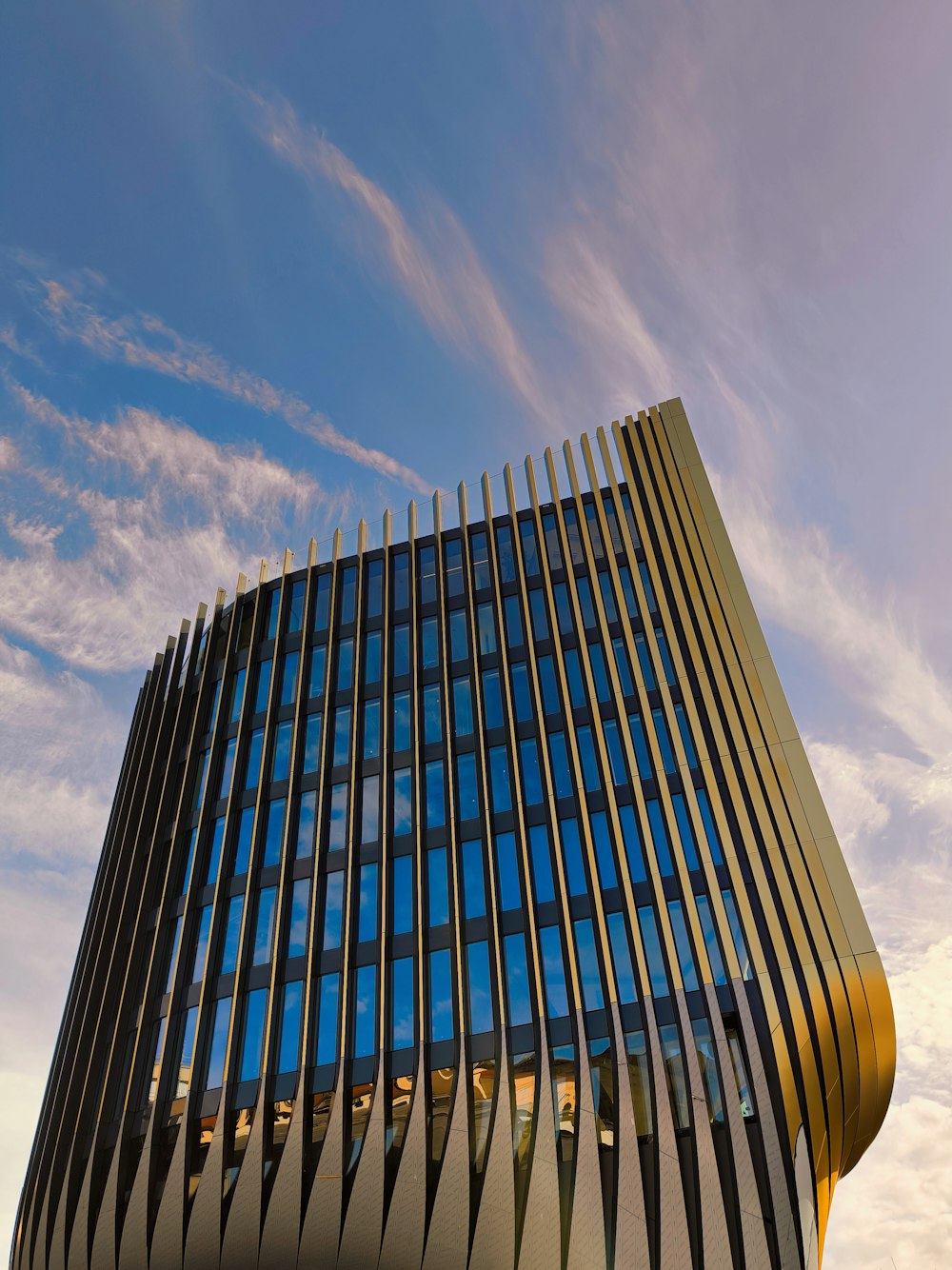 a very tall building with a lot of windows