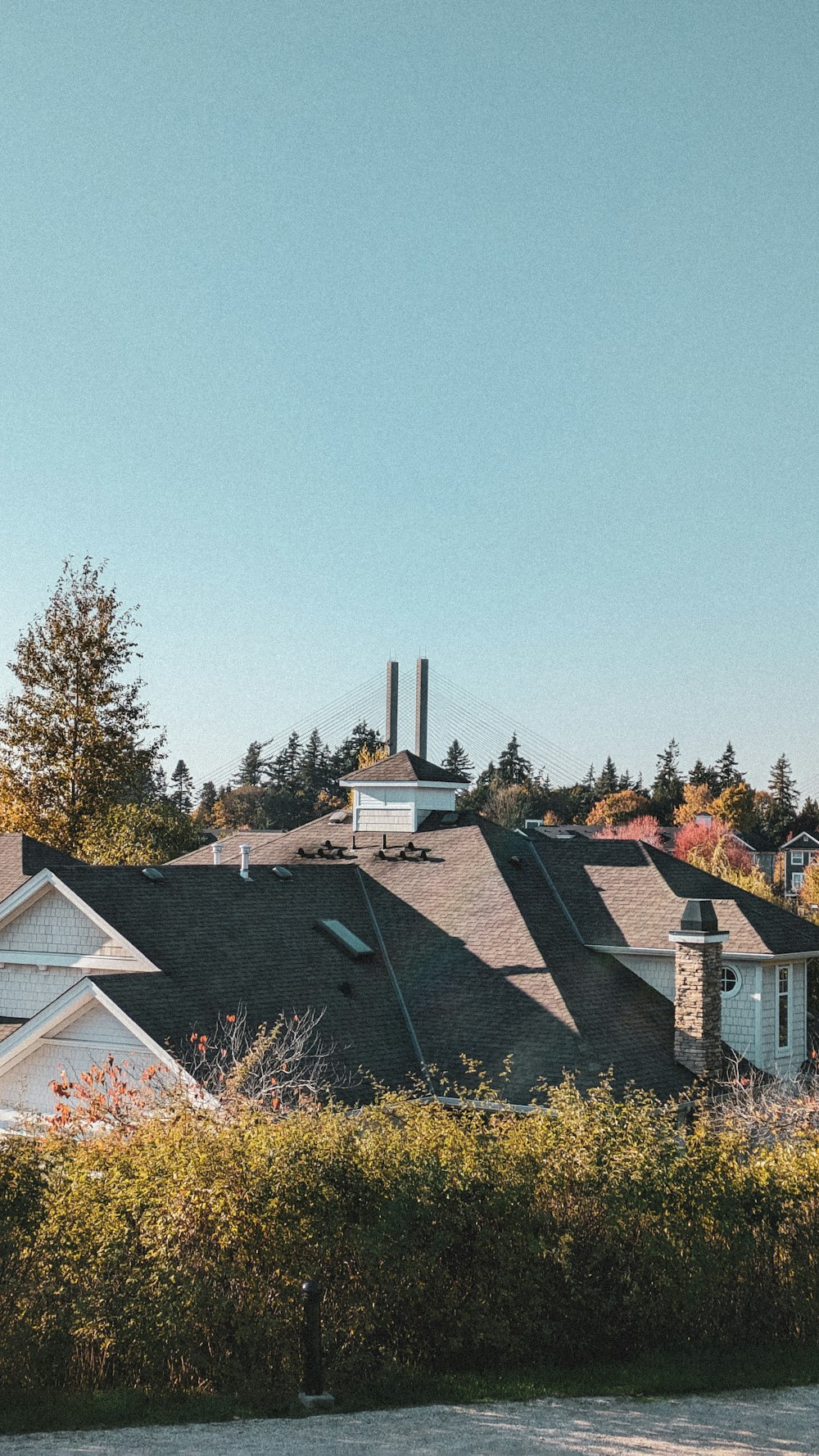 a view of a house from across the street