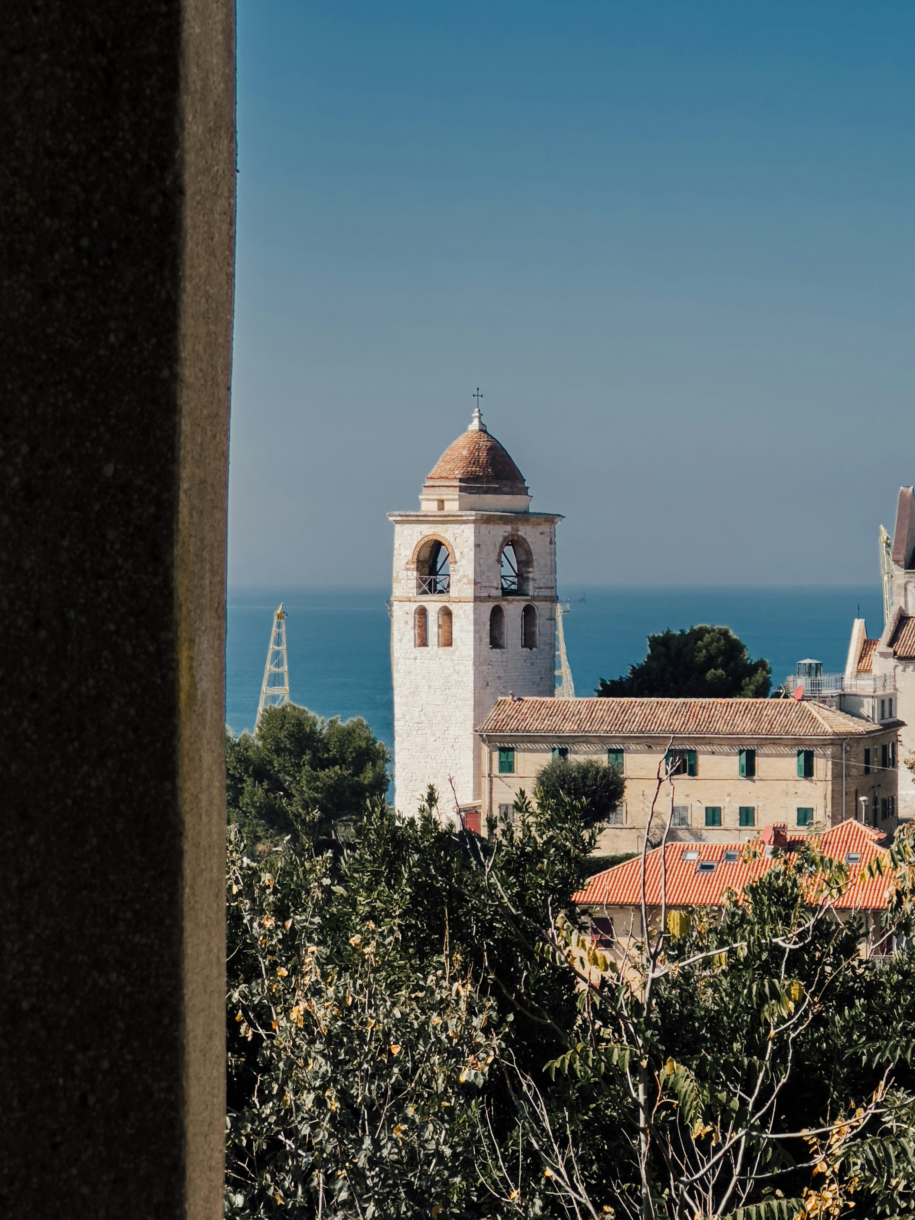 a view of a building with a clock tower