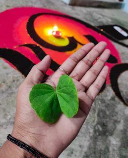 Close-up of a client holding a lucky charm gifted by the jyotiraksha team, smiling with hope.