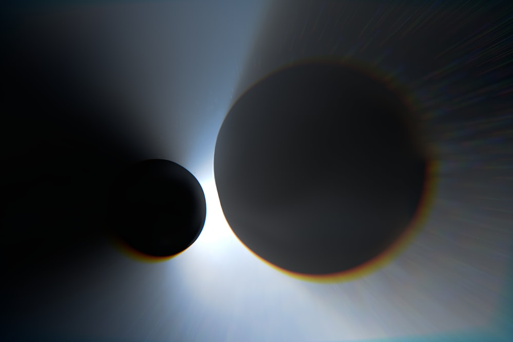 a solar eclipse is seen in this image