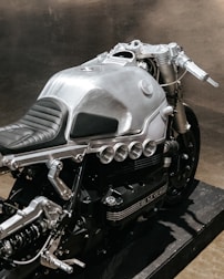 A sleek motorcycle design showcasing modern aesthetics.