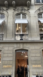 Vibrant Gucci display at Bergdorf Goodman featuring signature prints and luxe fabrics.