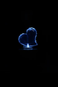 A glowing quantum heart surrounded by digital waves representing love frequency.