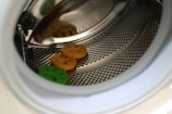 A satisfied customer receiving their repaired washing machine.