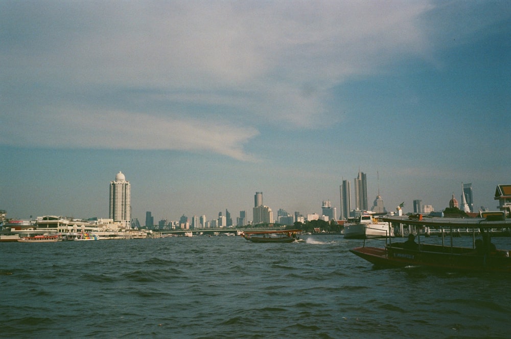 a body of water with boats in it