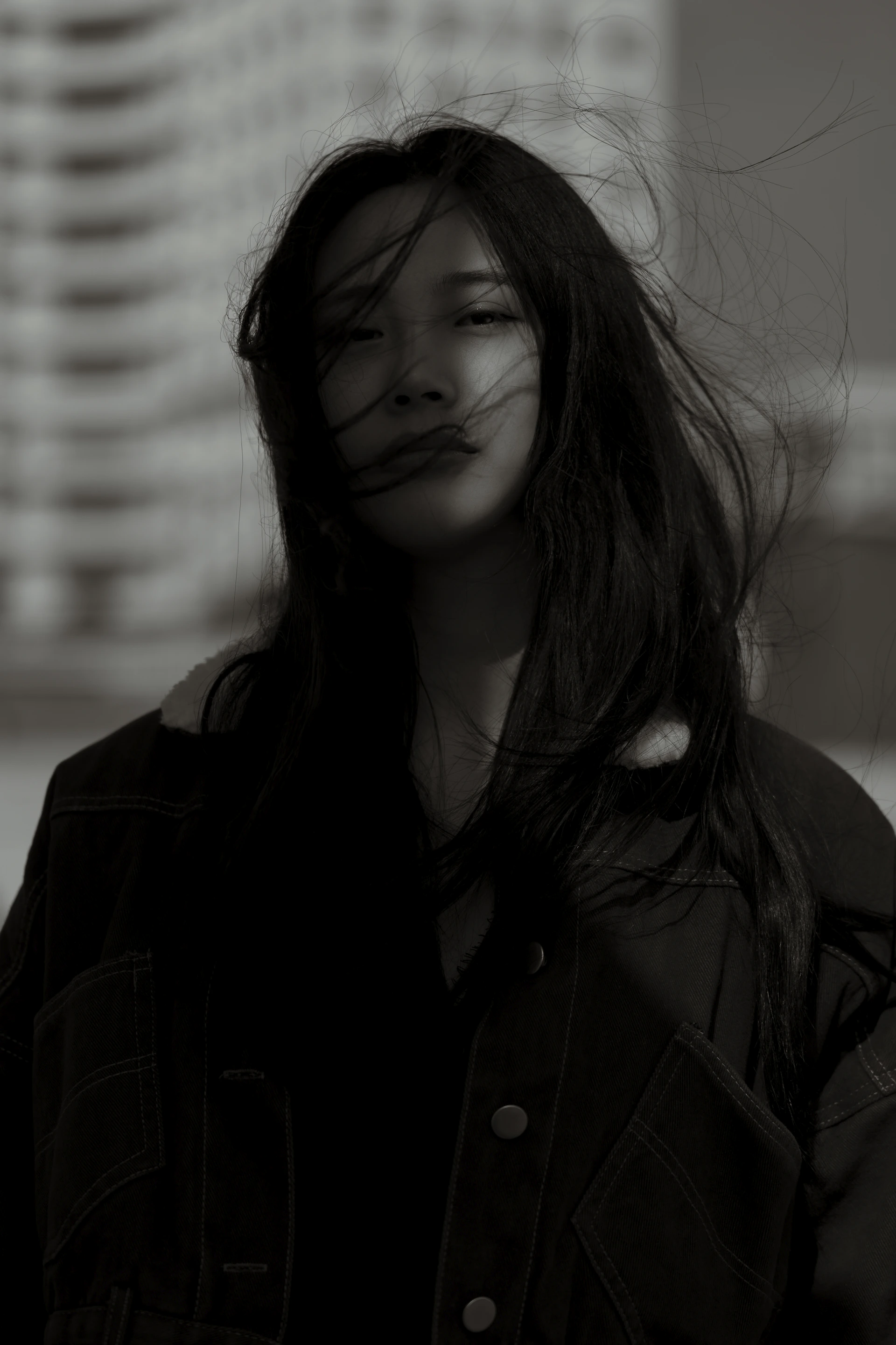 woman wearing yellow long-sleeved dress under white clouds and blue sky during daytime