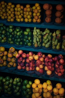 Basket filled with a variety of pesticide-tested tropical and non-tropical fruits from Alanya.