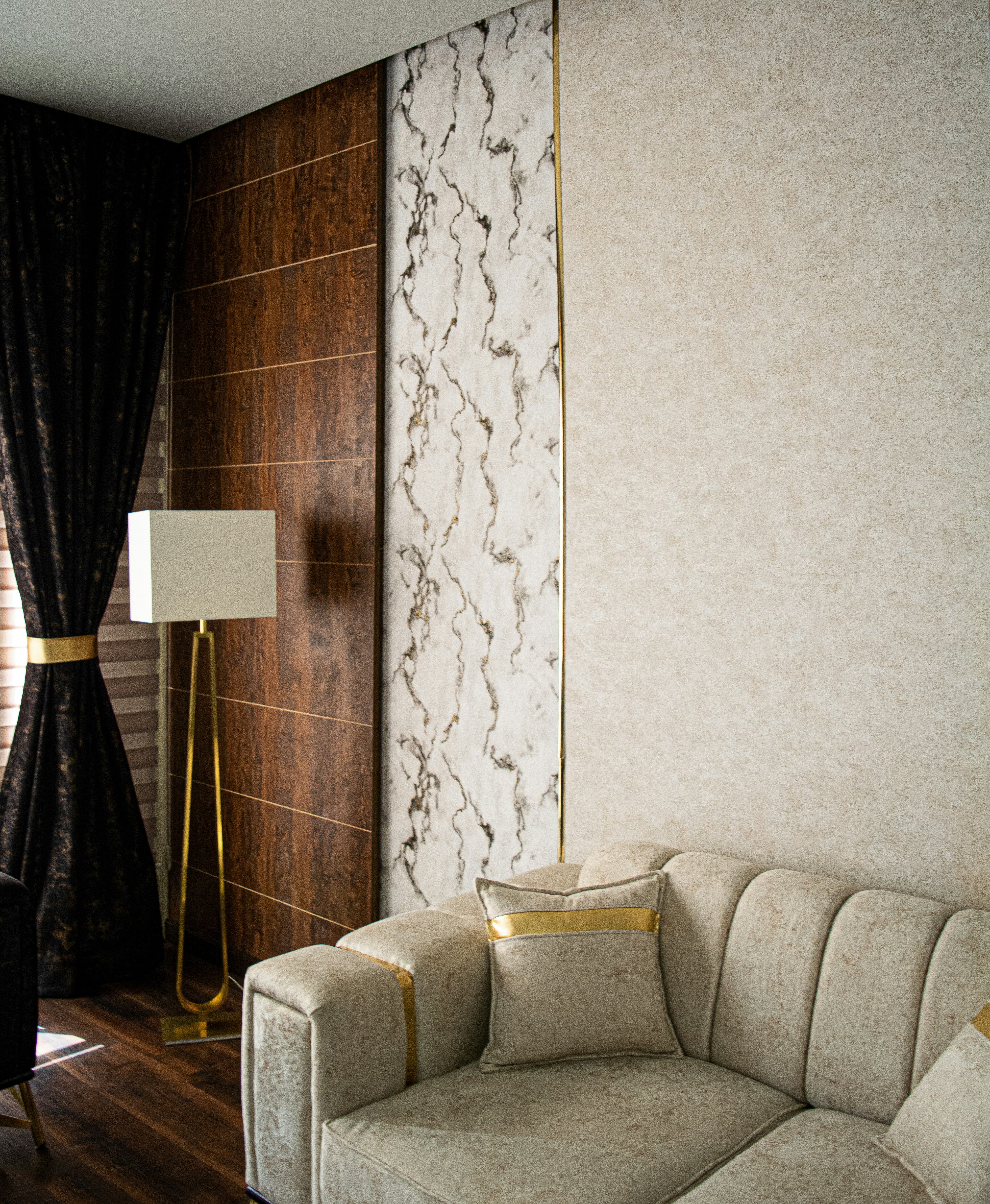 Spacious kitchen in a luxury villa.