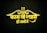 Bold Hindi text in bright yellow color stands out against a textured dark background. Decorative elements, including arrow shapes and intricate patterns, frame the text.