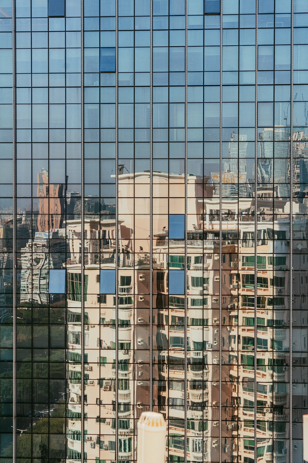 a view of a city from a high rise building