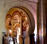 The historic Synagogue of Santa María la Blanca with its distinctive horseshoe arches.