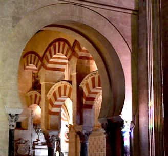 The historic Synagogue of Santa María la Blanca with its distinctive horseshoe arches.