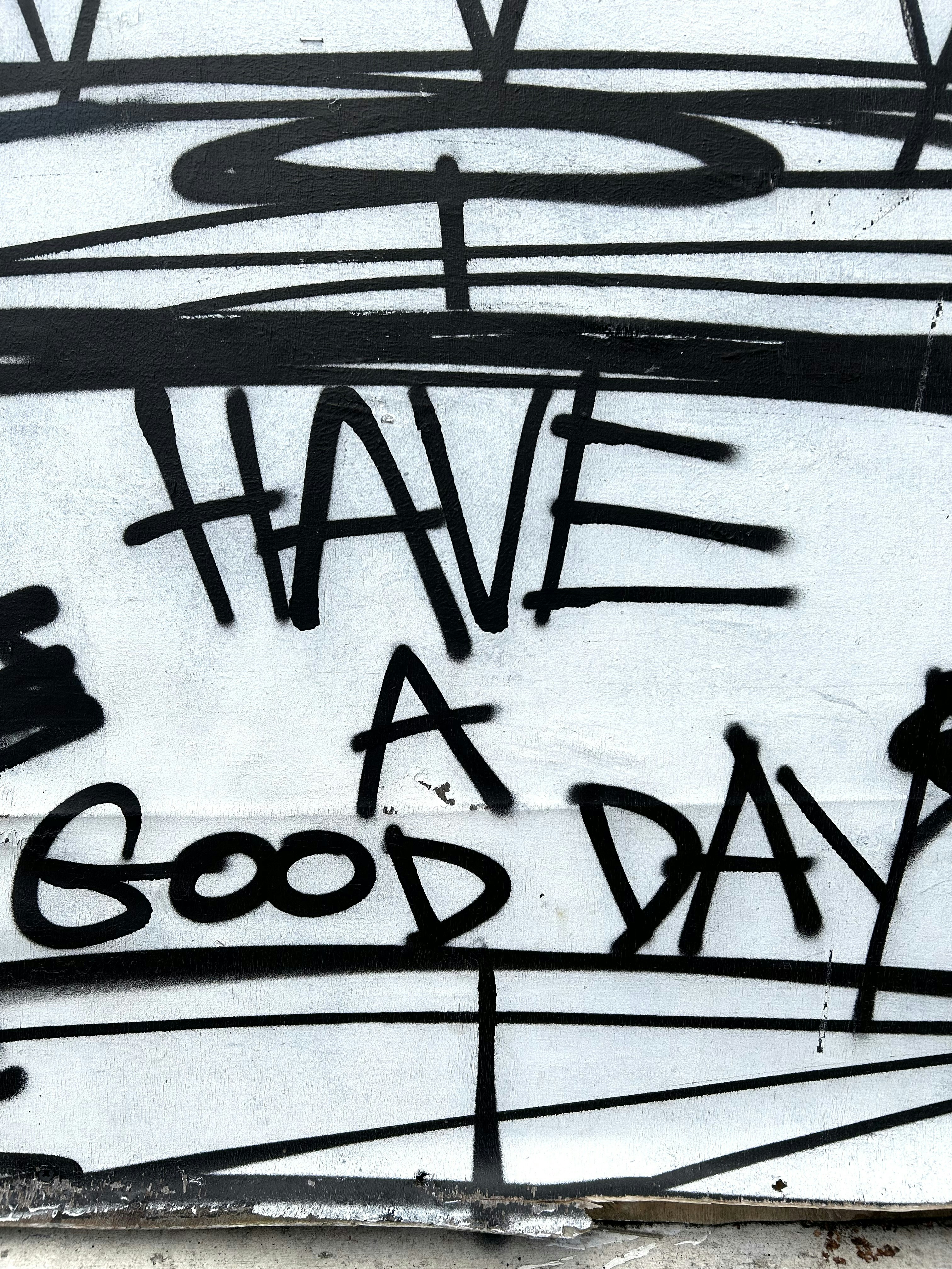 graffiti written on the side of a building