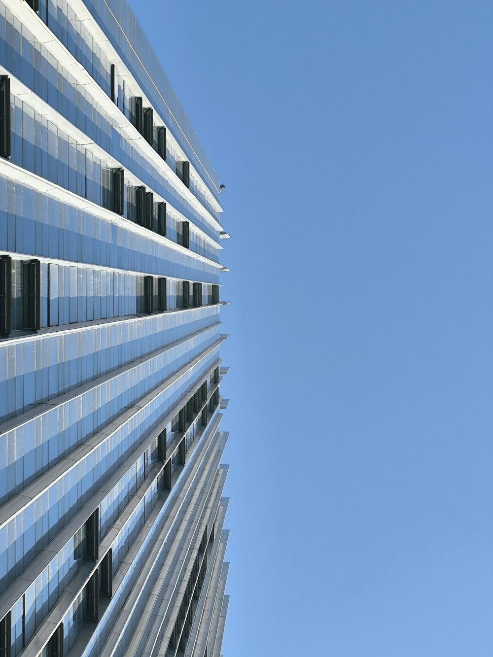 a very tall building with lots of windows