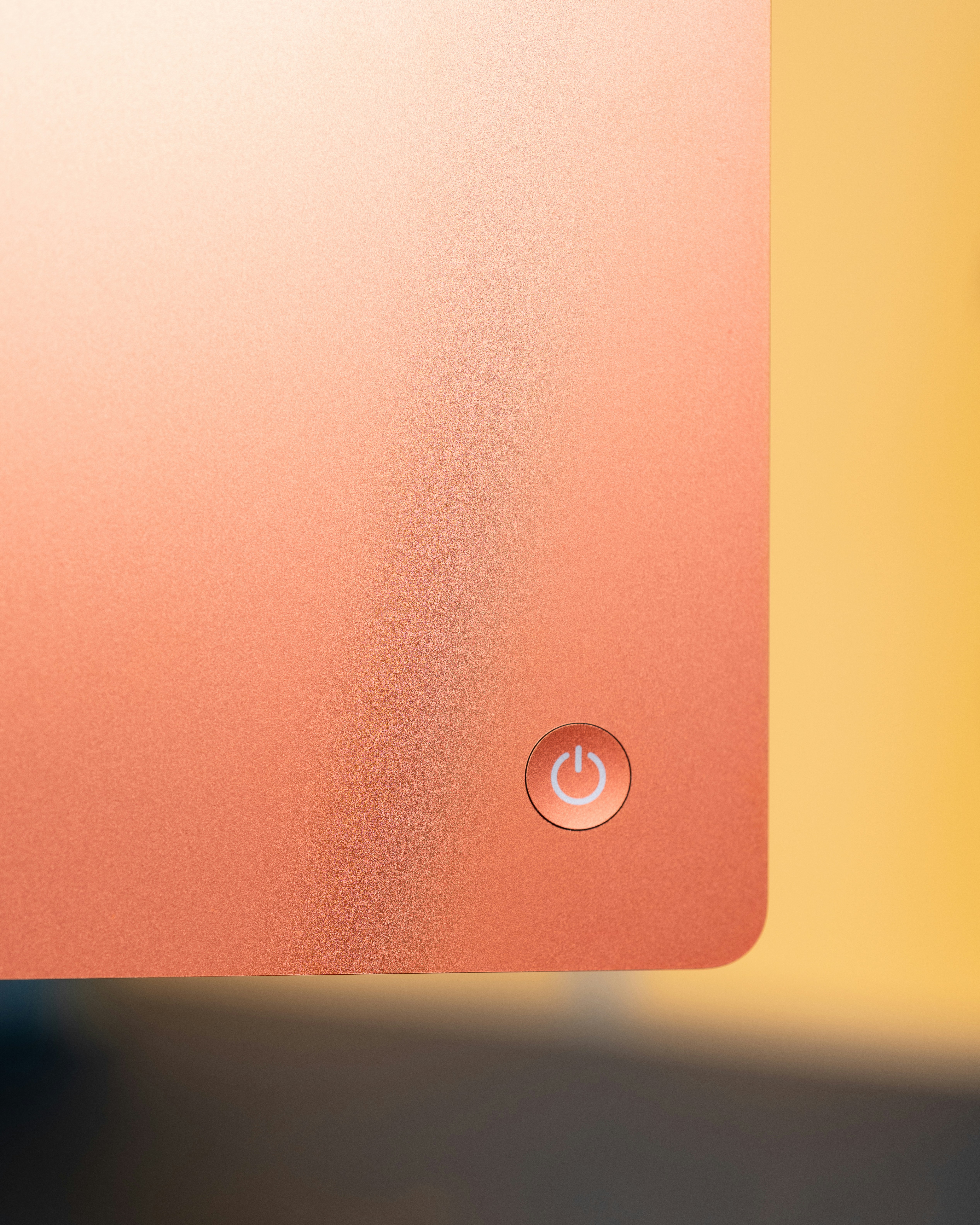 a close up of a metal object on a table