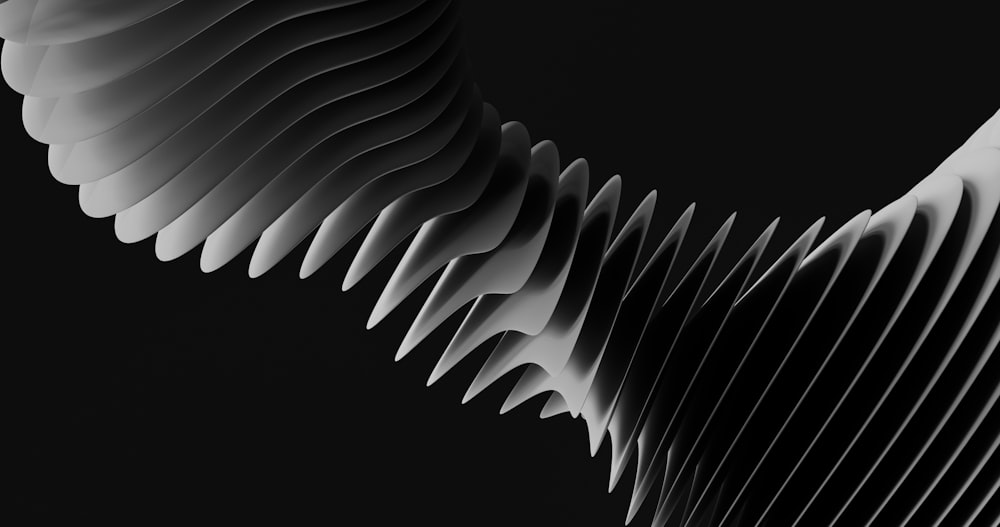 a black and white photo of wavy lines